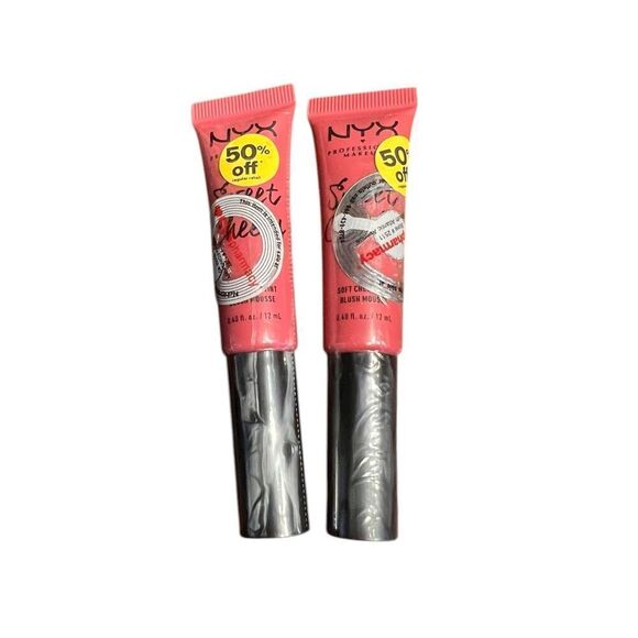2 NYX Sweet Cheeks Soft Cheek Tints #SCSCT02 baby doll soft mousse blush - Picture 1 of 2